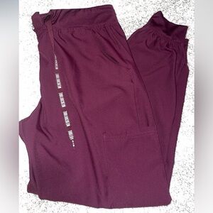 Women’s Medium Burgundy Jogger scrub Pants